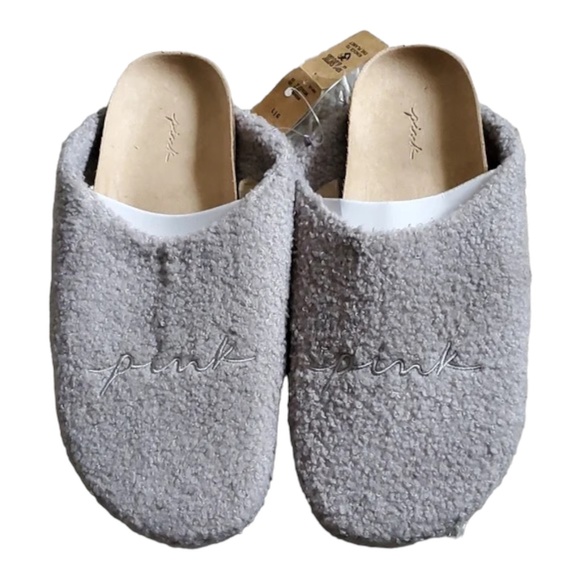 PINK COZY-PLUSH CLOGS SLIPPERS Style: 26561944 Gray Sizes Various - Picture 4 of 7